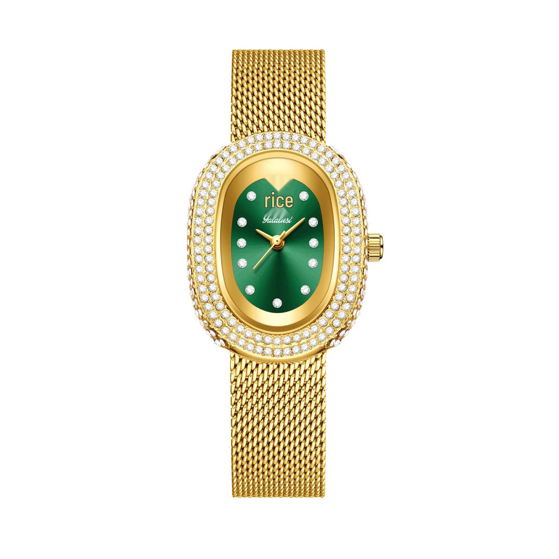 

Yalalusi Rhinestone-Inlaid Women s Full Diamond Fashion Watch