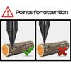 32/50mm Blackened Interchangeable Handle Chopping Drill Bit Electric Drill Electric Hammer Machine Tool Set for Breaking Wood