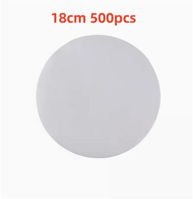 500 buc suqare rotund alb chifle de bambus pentru aburi Căptușeală din hârtie Covoraș antiaderent pentru cuptor Hârtie pentru grătar pentru grătar Hârtie de copt pentru hamburger