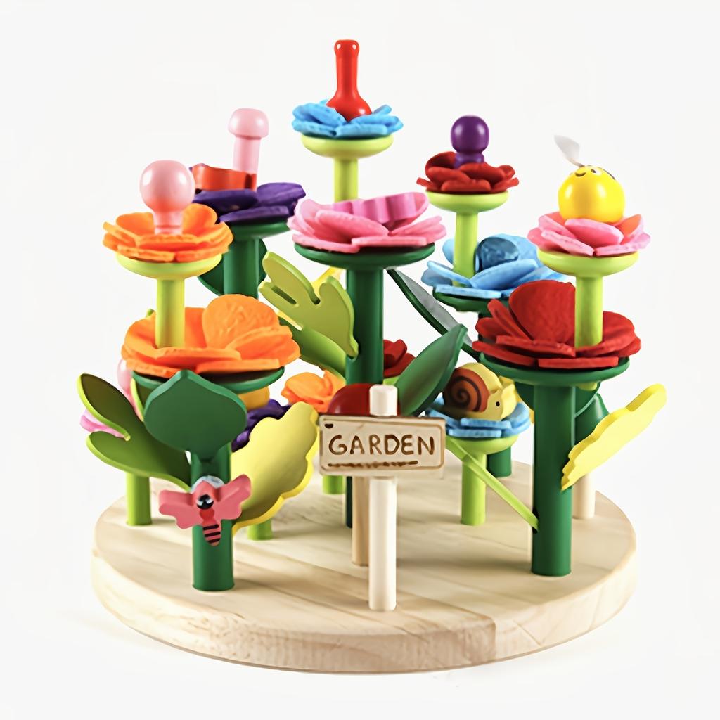 Small Garden Building Block, Train Children's Hand Eye Coordination, Early Education Educational Toys