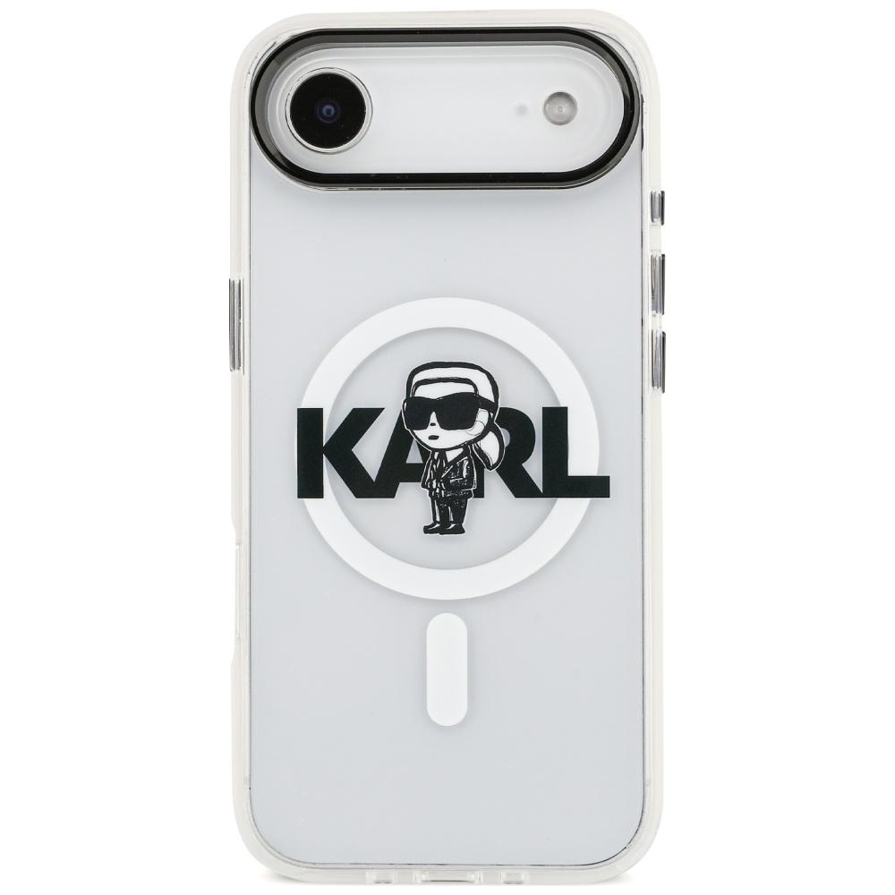 Karl Lagerfeld IML Karl Sketch Logo MagSafe Case for iPhone Air Clear