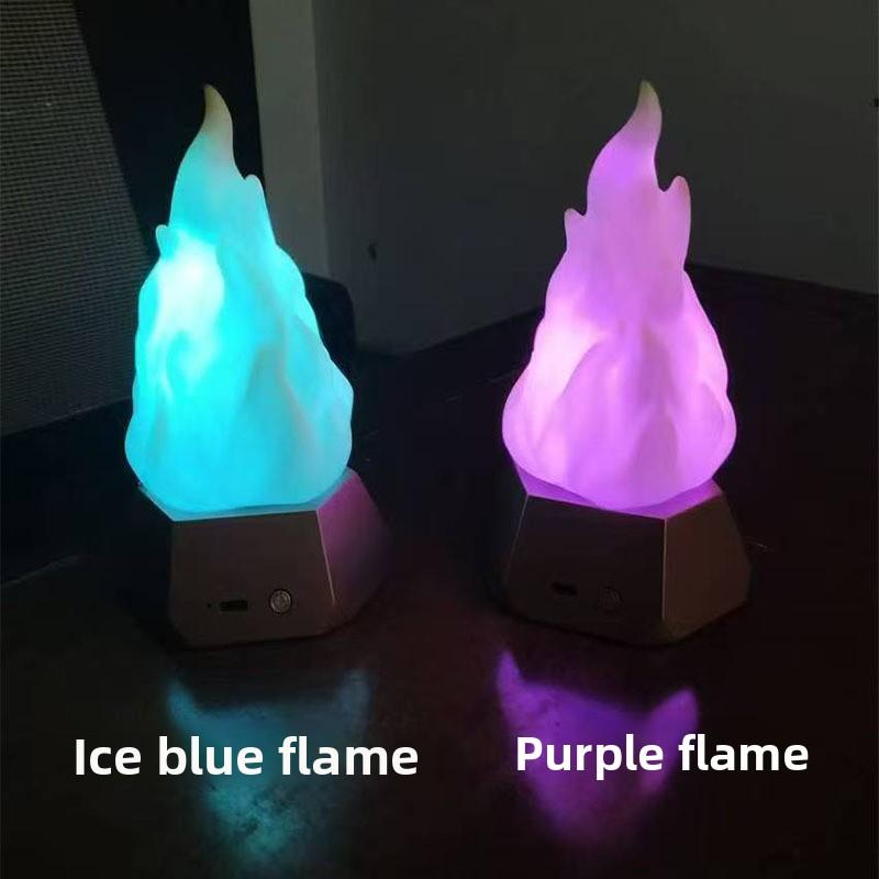 Halloween flame light 3-speed mode, indoor atmosphere light, outdoor camping decoration light