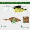 Kleiner Crankbait Wobbler Langsam Sinkend Künstliche Hartköder Topwater Crank Wobbler Kunststoff Angelköder Langlebig