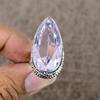 Pink Kunzite Genstone Handmade 925 Sterling Silver Jewelry Ring Size 6 KKG-480
