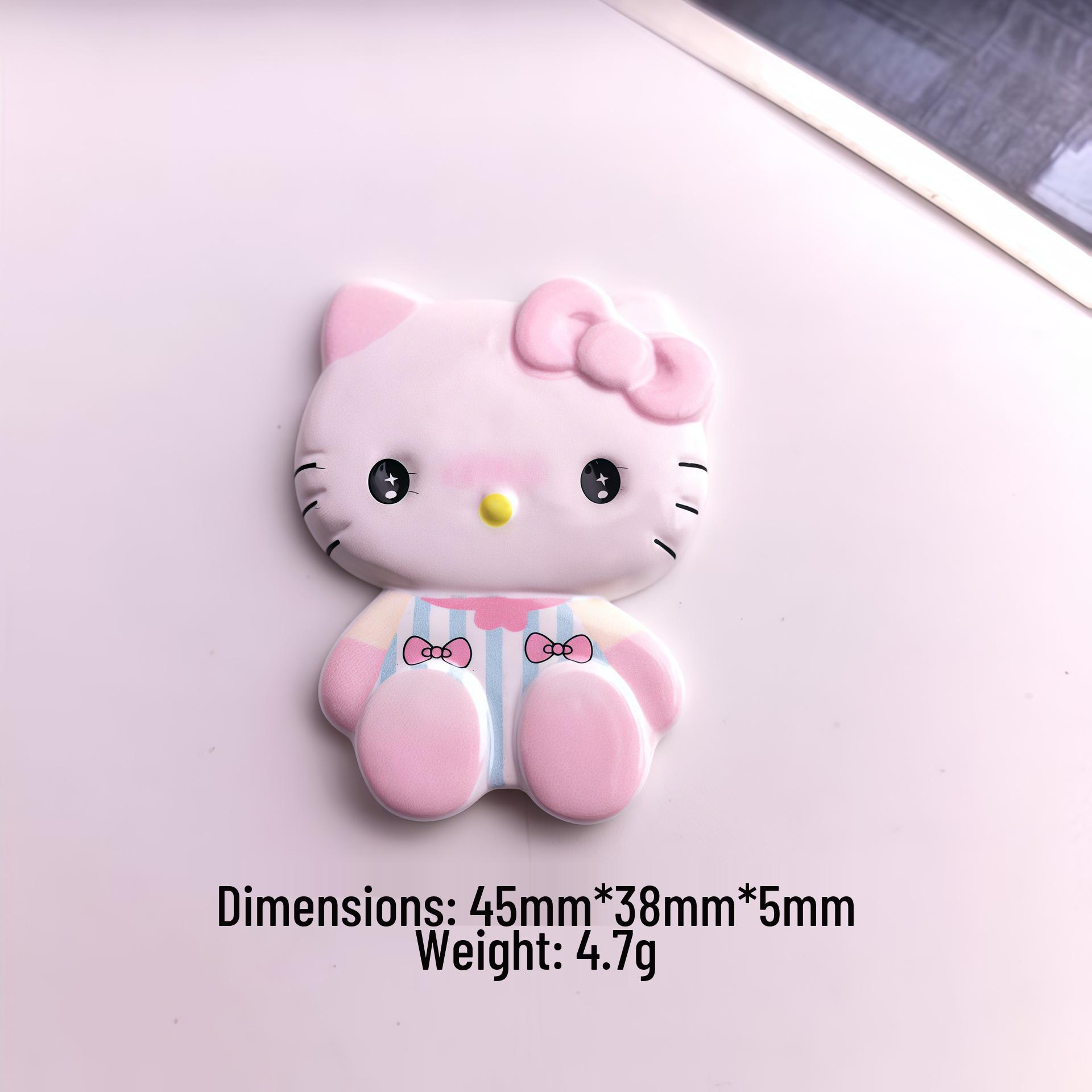 Large Cute KT Cat Resin Ornament: Phone Case, Hair Clip, Croc Charm Large