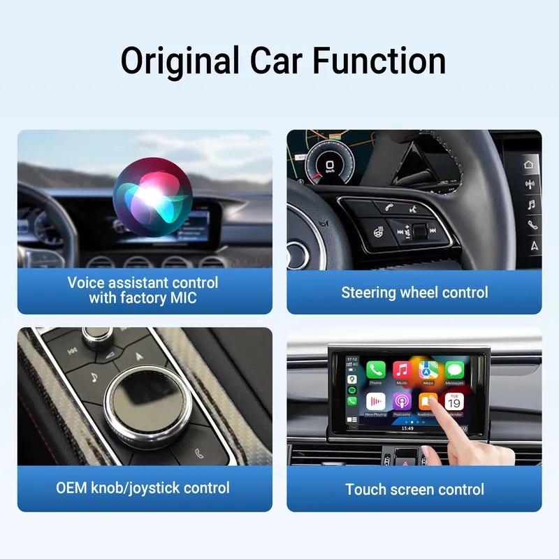 OTTOCAST U2 Air PRO Wired to Wireless CarPlay Adapter CarPlay Dongle Bluetooth Wifi USB Multimdia Player for Toyota VW Nissan