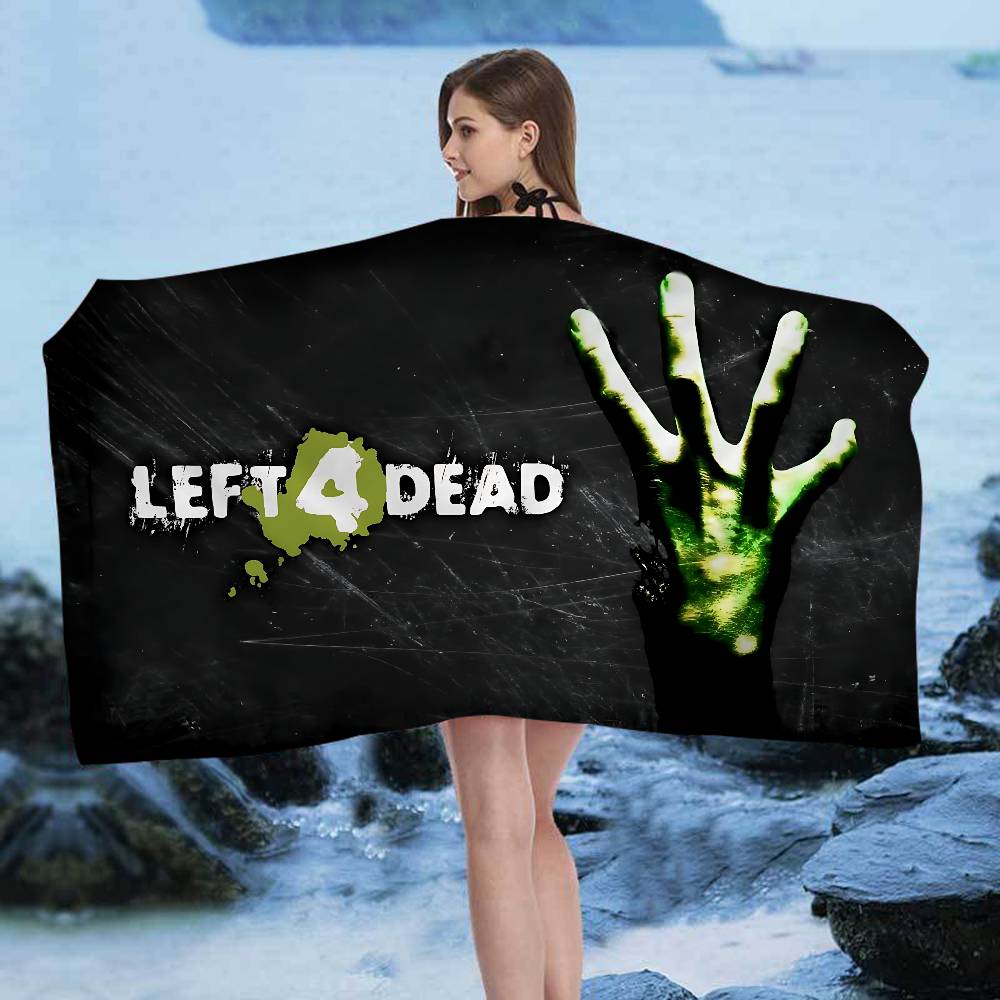 Hot Action Game Left 4 Dead Big Microfiber Beach Towels Quick Dry Towel Sand Beach Towels Pool Towel for Travel Swim Pool Yoga