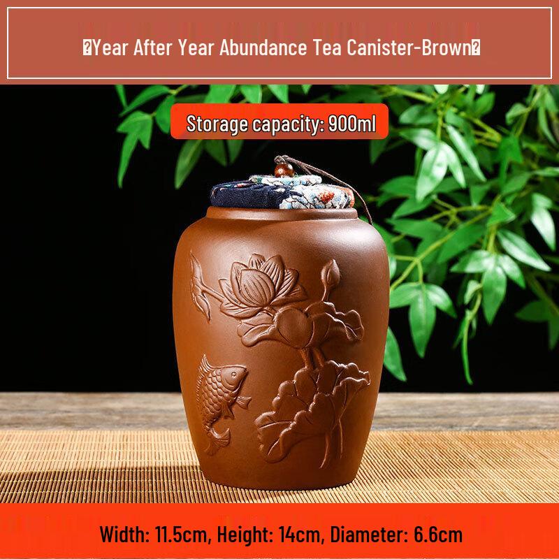 Yilutang Yixing Purple Clay Tea Caddy