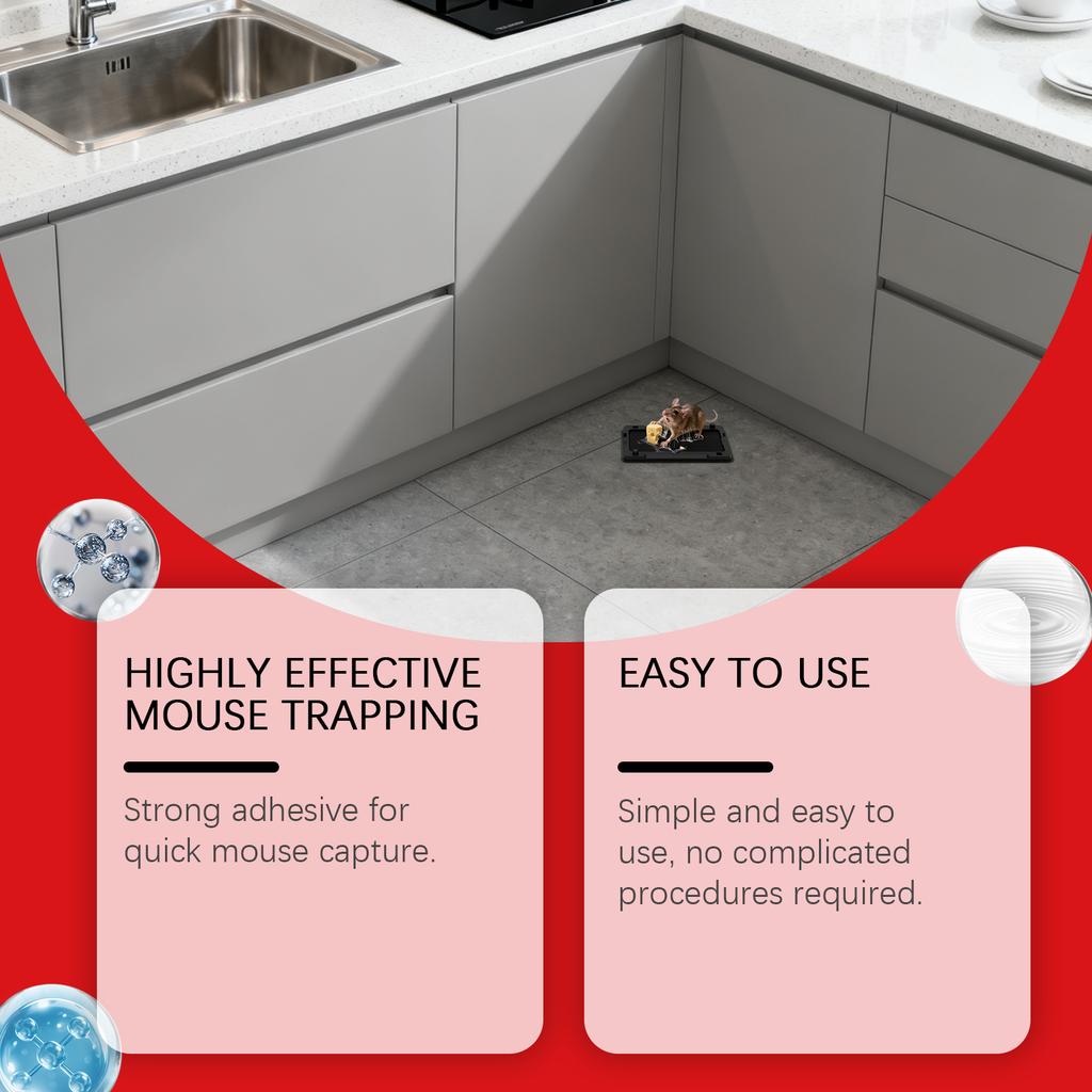 Strong Adhesive Traps, Indoor Sticky Mouse Traps, Suitable For Home Kitchens And Garages.