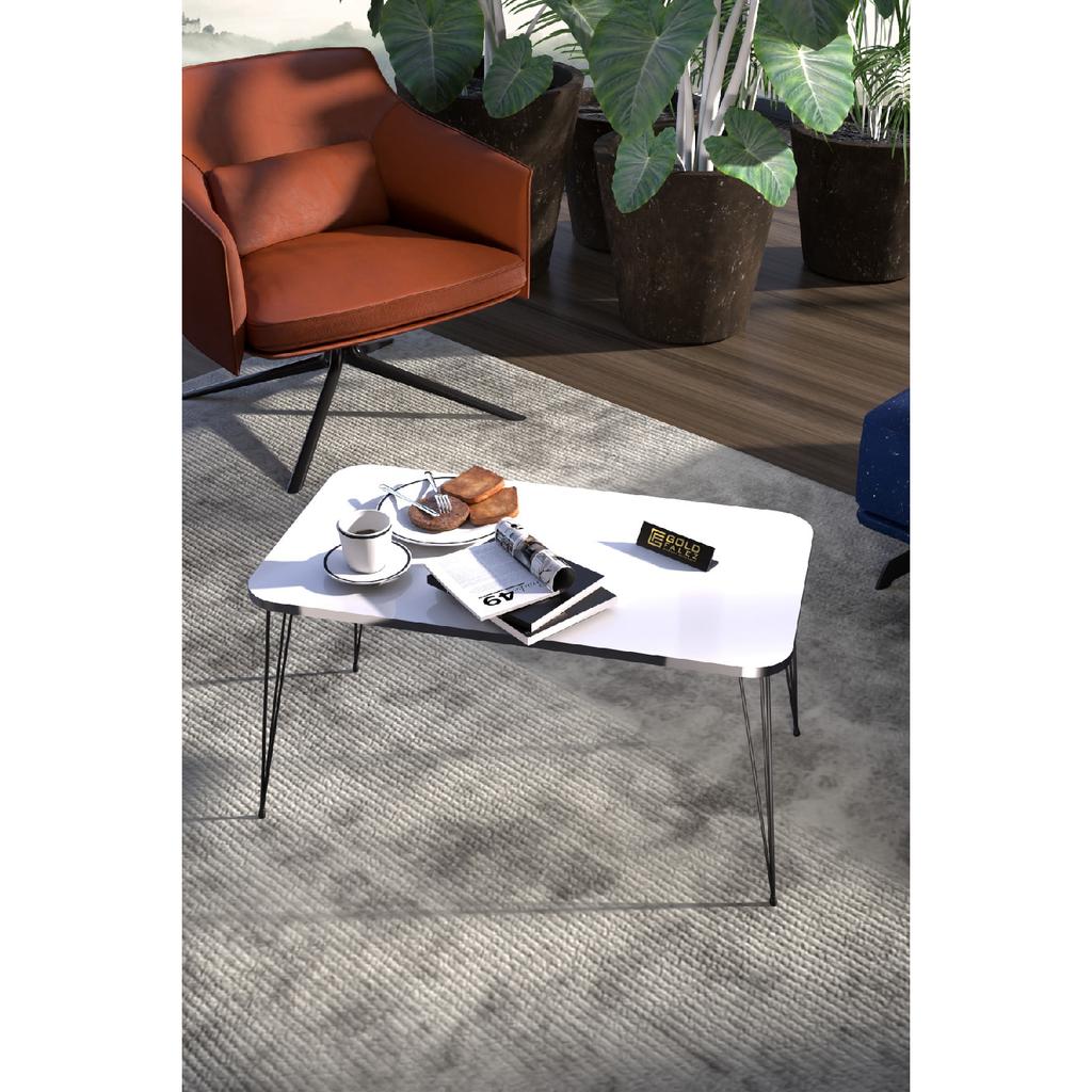 Coffee Table Kr Black Wire Leg Silver Walnut