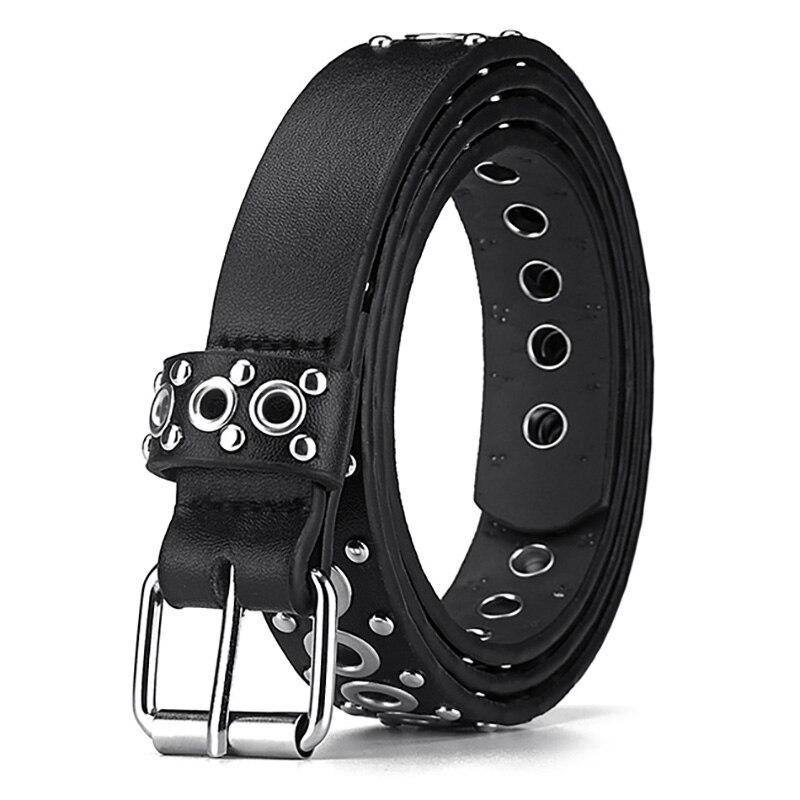 Cintura da Donna alla Moda Rivettata Sottile Cintura Personalizzata con Fibbia ad Ago Tendenza Streetwear Stile Punk HipHop Cintura Y2K Con Cintura per Jeans