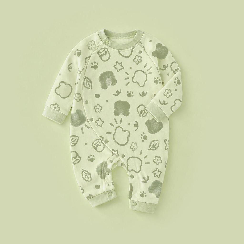Unisex Cotton Baby Romper - Spring/Autumn Cartoon Onesie for Newborns