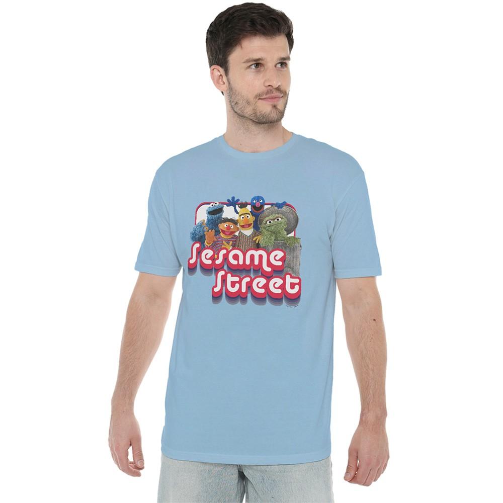Sesame Street Groovy Group T-Shirt S-3XL Light Blue XXL