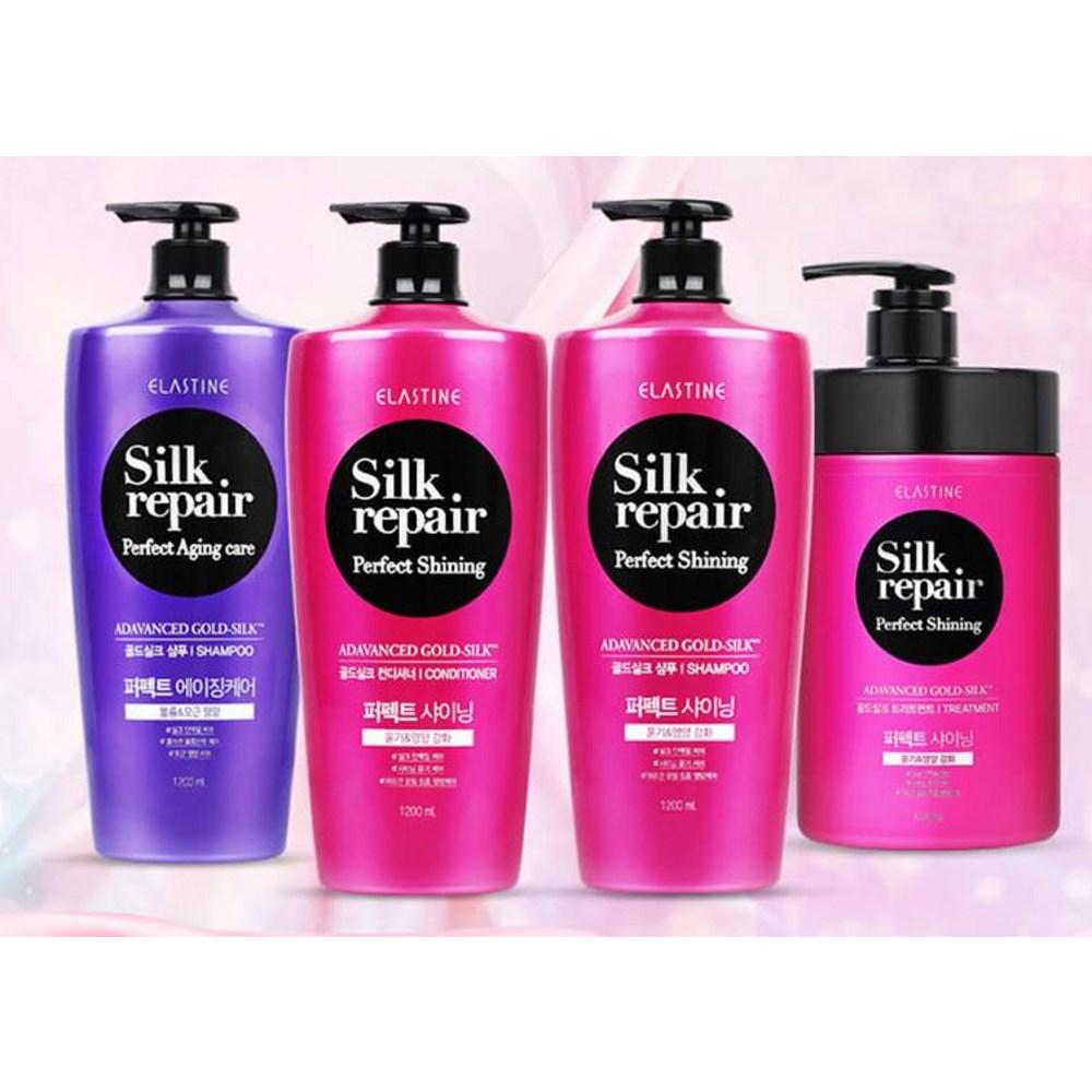 Soin réparateur brillance parfaite Elastine Silk Repair, 1 L, 2 unités