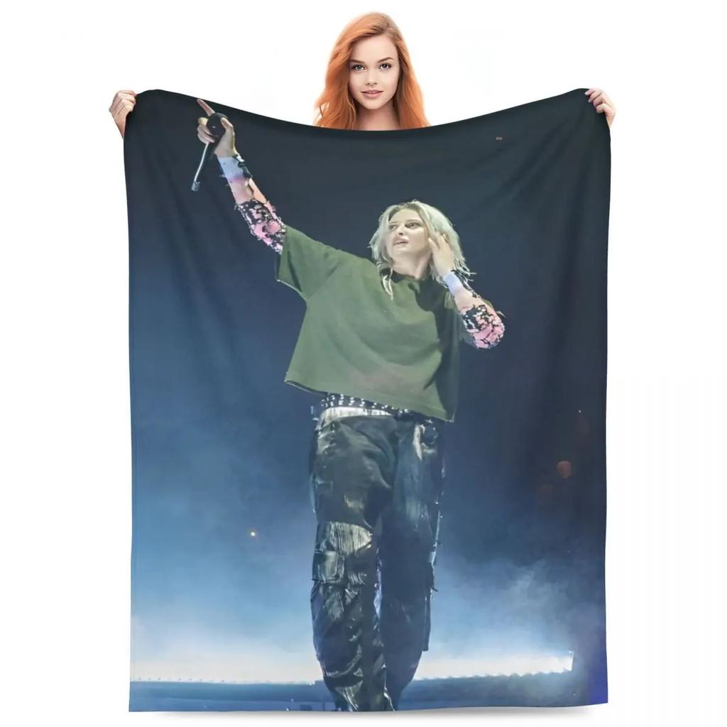 L-Linkin Rock Park Blanket Cover Fleece Super Warm Throw Blankets for Home Couch Bedroom Quilt