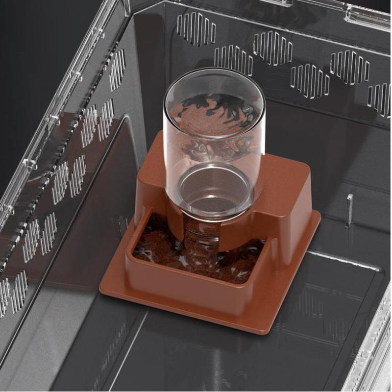 Reptile Water Bottle Automatic Water Feeder With Bottle For Tortoise Turtle Lizard Anti Drowning Water Dispense Pet Supplies