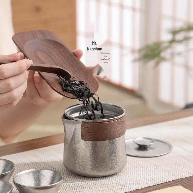 Portable Titanium Travel Tea Set