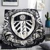 1PC Leeds United Patterned Flannel Blanket Suitable For All Seasons for Home Decor Warmth and Comfort Gifts Holiday Present