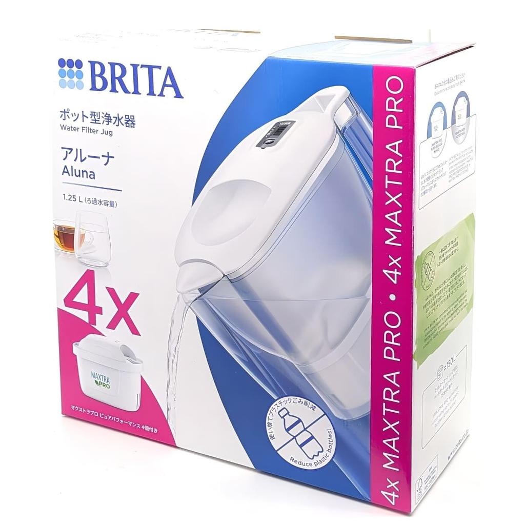 Brita pot type water purifier Aruna capacity with 4 cartridges Filtered water capacity LCD memo per day for 4 Model KBALCW4M Clean taste Size Depth