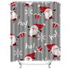 TU Christmas Shower Curtain Festive Holiday Bathroom Decor Reversible Waterproof Fabric Xmas Pattern Backdrop Personalized Gift
