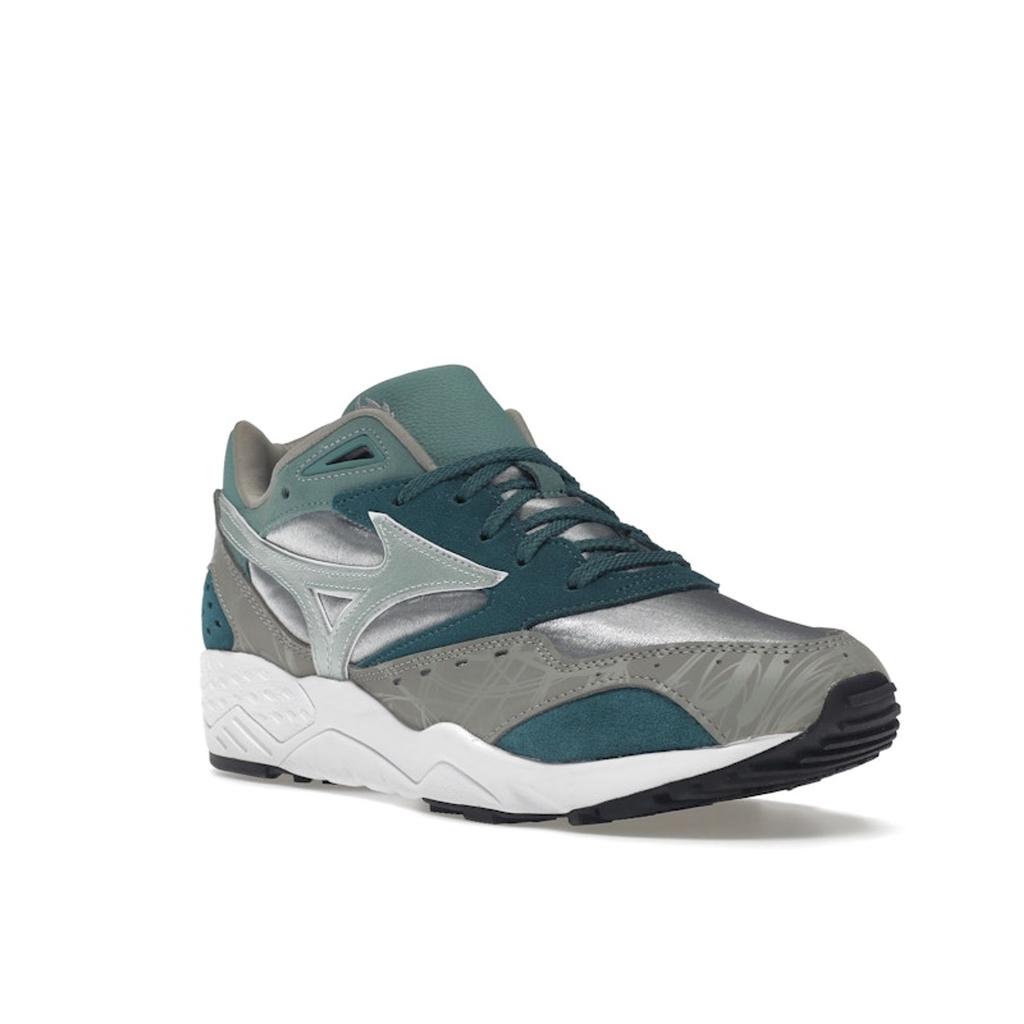 Hanon X Mizuno Contender Grampus Dolphin Unisex Sneakers Silver Trooper Evergreen D1GD212001