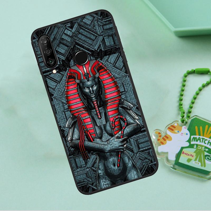 Egypt Nefertiti Anubis Ankh For Huawei Nova 12i 12s 7i 8i 11i 9 10 SE Y90 Y60 Y70 Y72 Y61 Y91 P30 P40 Lite P60 Pro Case