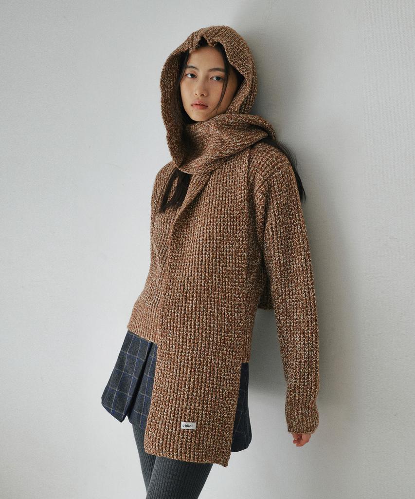 BELLOL Hazzi Bocashi Scarf Balaclava Brown