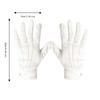 2pcs Full Finger Pool Referee Gloves Snap Cuff White Cotton Billiard Referee  Billiard Games