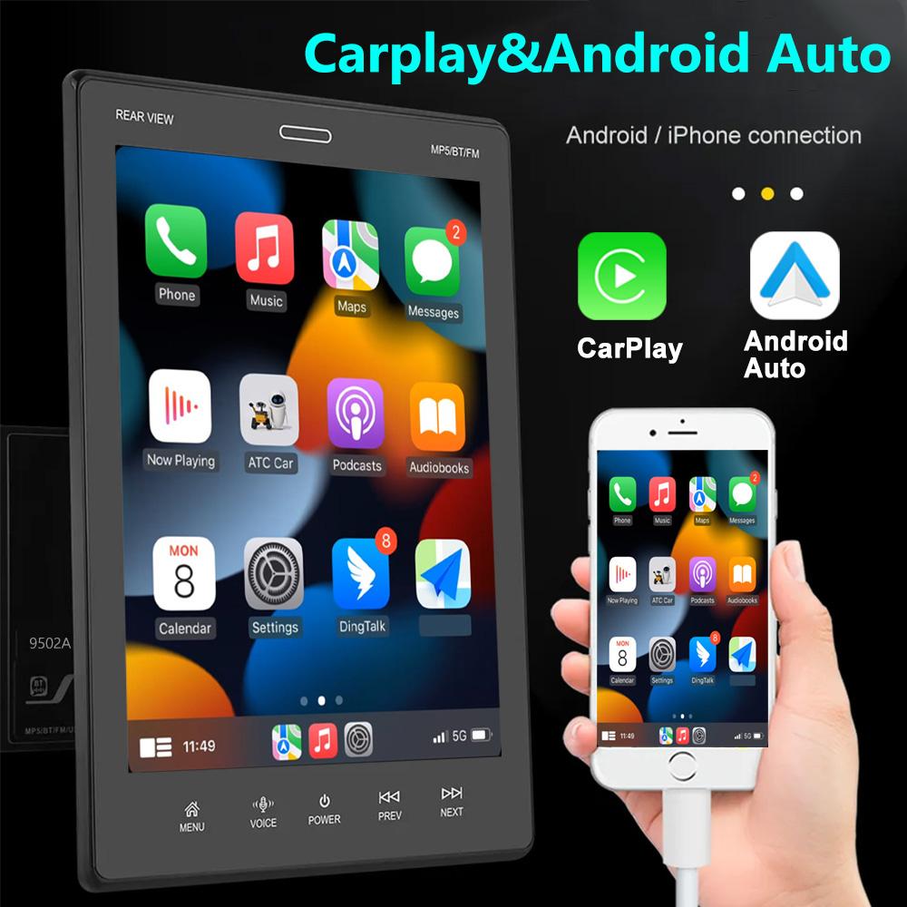 2din CarPlay 9.5inch Vertical Screen Android Radio Car Multimedia Player GPS Navigation Head Unit Stereo WiFi