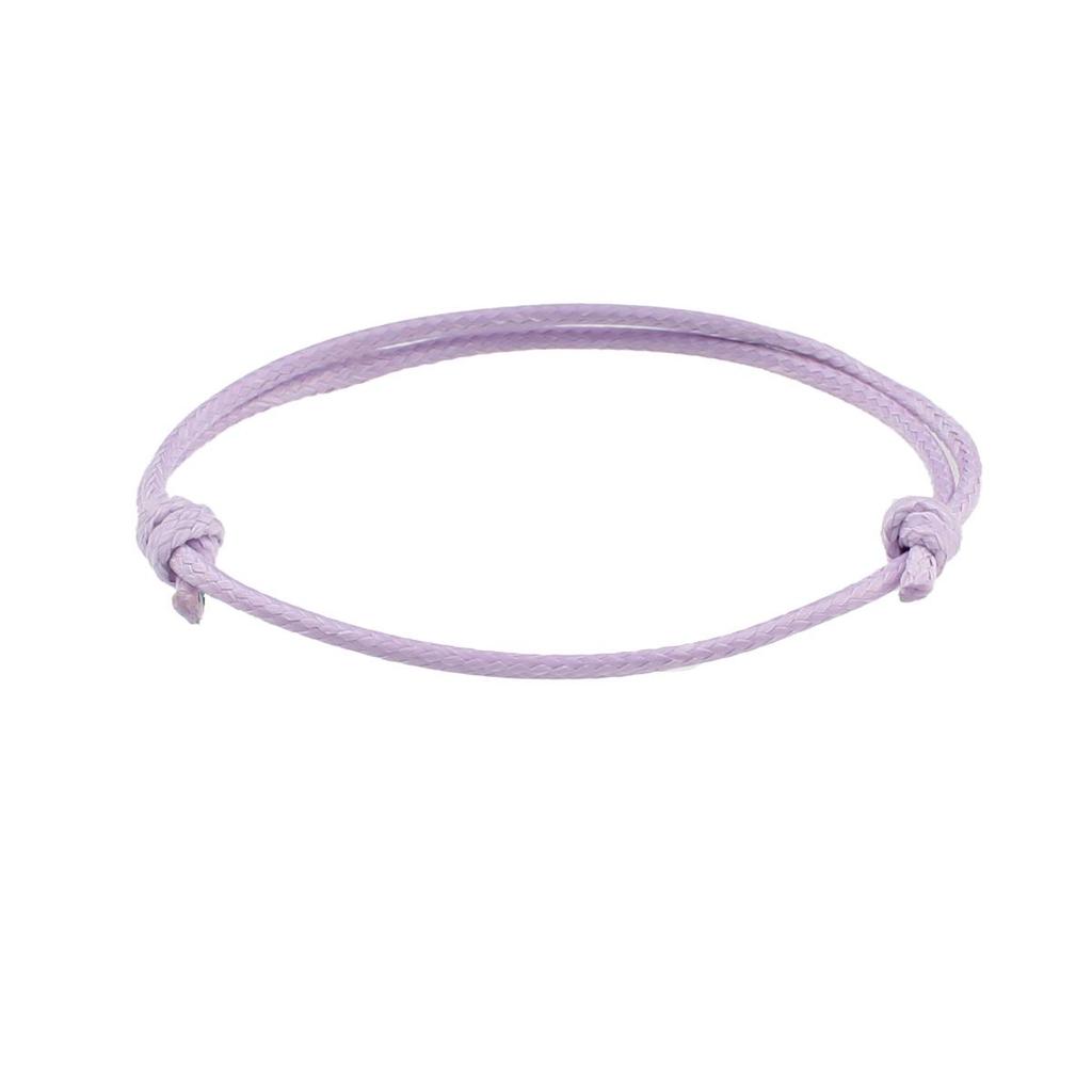 Bracelet Réglable Tissé à la Main en Fil de Cire Coréen, 1,5 mm, Multicolore