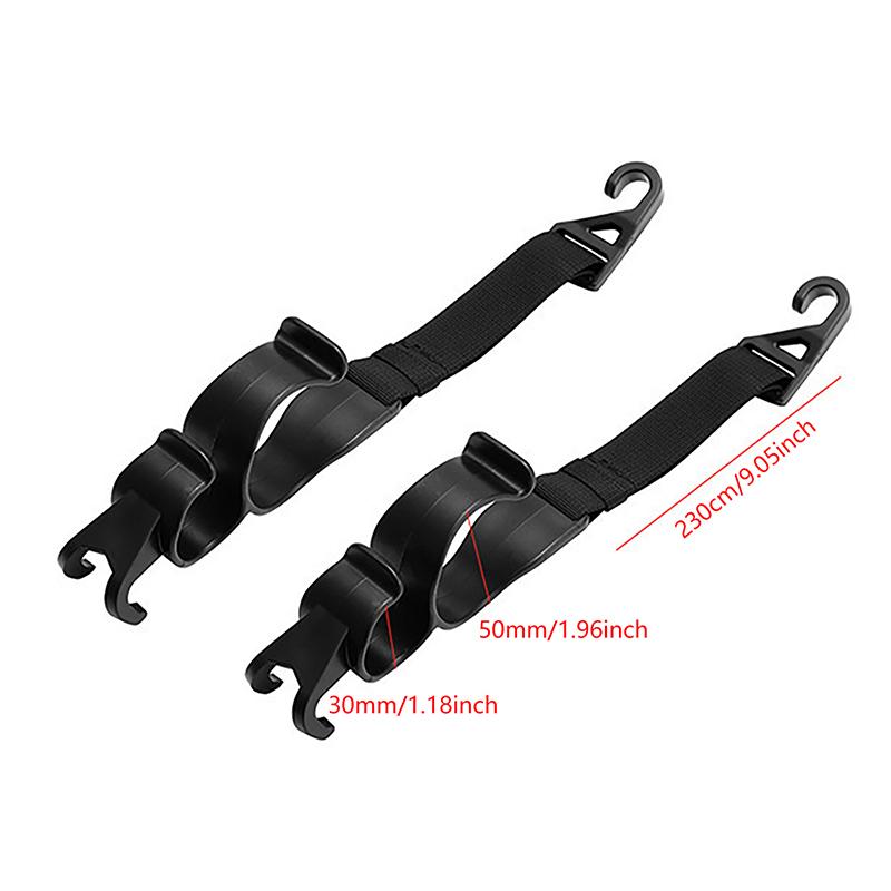 2pcs Car Back Seat Hook Multi-Function Rear Seat Headrest Hanging Hook Umbrella Holder Seat Back Storage Interior Hook