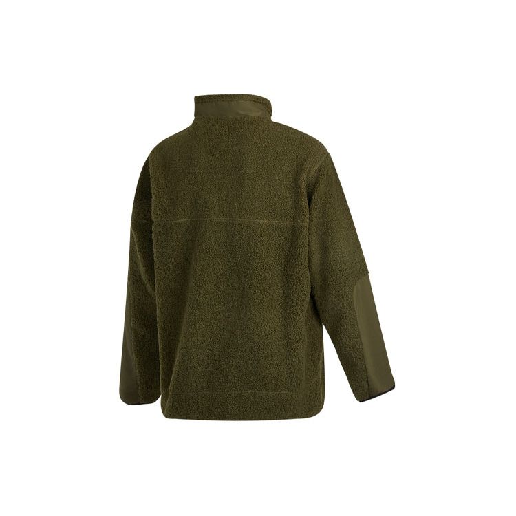 Vans Olivgrüne Fleece-Paneele Stehkragen Isolierte Jacke VN0A5F4TKCZ
