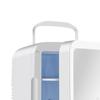Mini Fridge with LED Makeup Mirror Car Refrigerator for Food Skincare Beauty