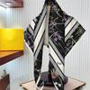 90x90cm High-quality Twill Silk Tourist Scarfs Ladies Floral Square Shawl and Scarf Dragonfly Bandana Hijab Foulard