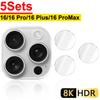 Tempered Glass Camera Lens Films for IPhone16/16 Pro/16 Plus/16 ProMax HD Clear Anti-scratch Individual Camera Protectors