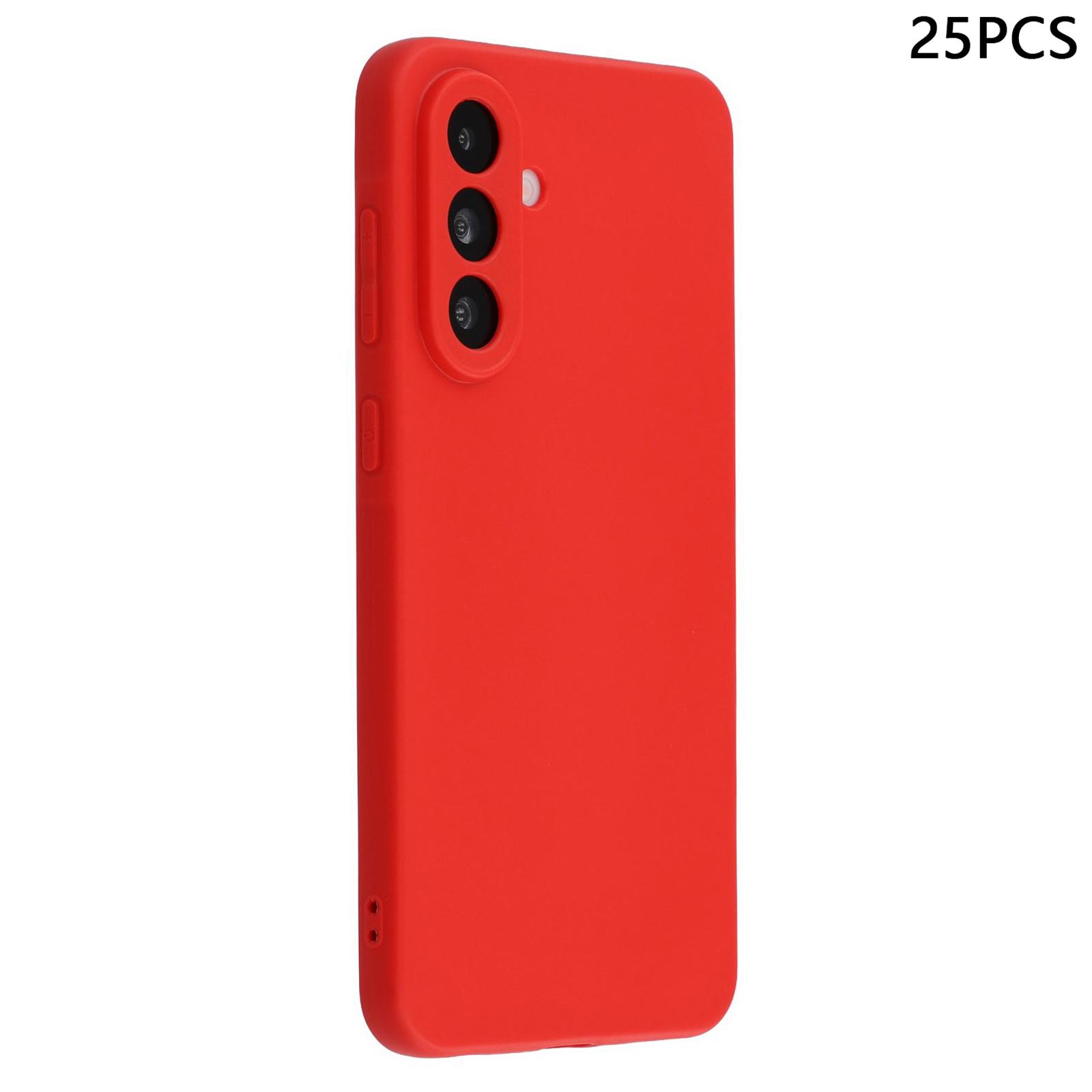 

Bulk Purchasing 25Pcs For Samsung Galaxy A35 5G Case 1.2mm TPU Matte Phone Cover Red