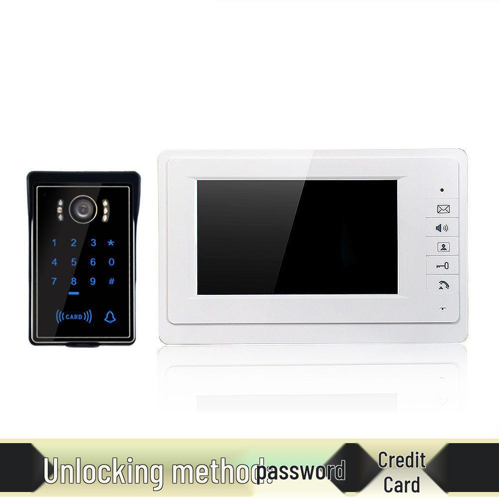 7-inch HD Wired Visual Intercom Doorbell for Home Monitoring and Smart Villa Access Control System