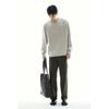 H M wasHed Look Jersey Top Loose Fit Dusty Green