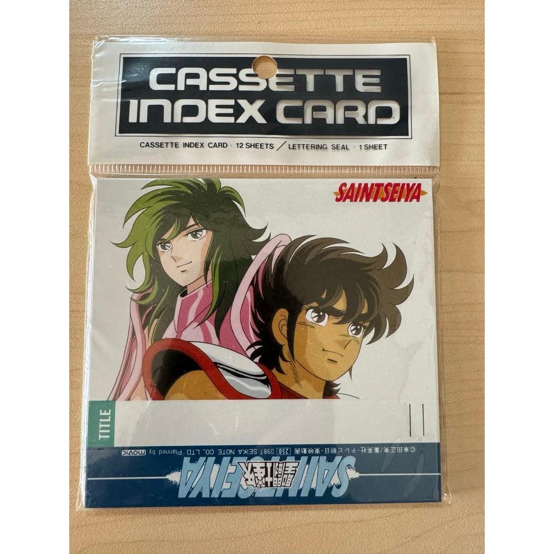 Saint Seiya Cassette Index Card Original Goods New Unopened