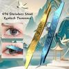 Anti-static Curved Stickers Tweezers High Precision Eyelash Curler  Extensions Grafting