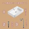 Trap Drain Set Large Stylish Freestanding Ceramic Hand Hand Wash Bowl [S Included] Washbowl, Washstand, Washbowl, Washer, 610425130mm (Rectangular)