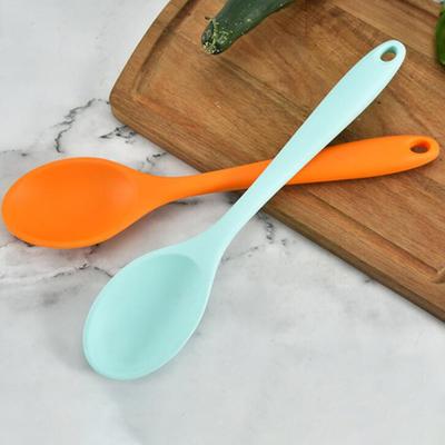 Easy Clean Ergonomic Soup Ladle Utility Non-slip Silicone Spoon