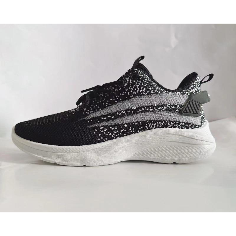 Fashion Sports Leisure Ladies Running Fitness Light Soft Dancing Shoes Flat Mesh Breathable Flying Weaving Tide Shoes