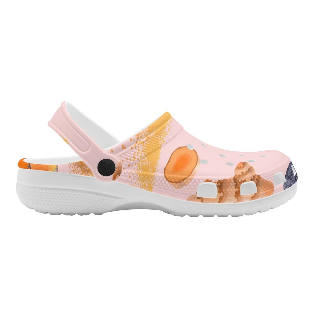 Novelty Printed EVA Clogs Unisex Quick Dry Lightweight Slip On Summer Sandals Casual Shoes Soft Footwear Easy Daily Wear