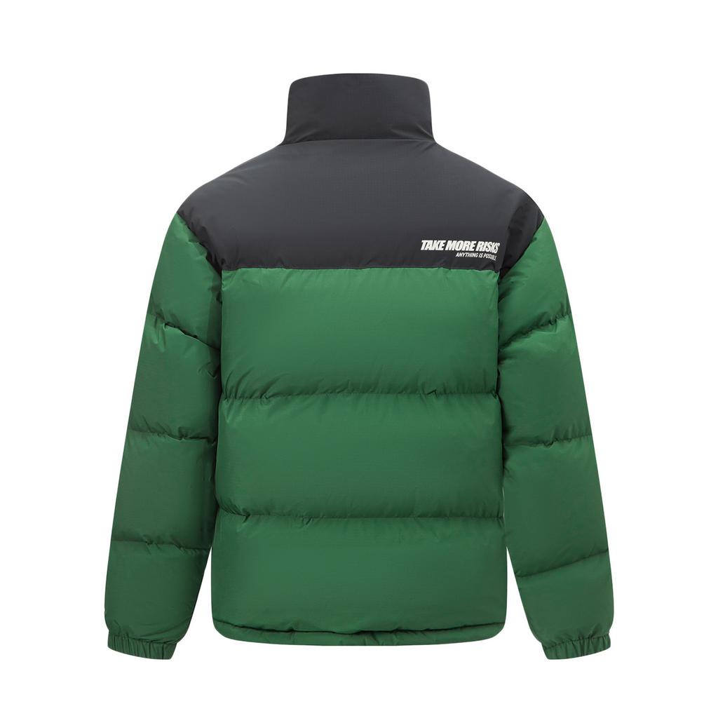 Li Ning Hot Pots Down Collection Down Jacket Unisex Pasture Grass Green AYMU497-3