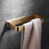 Brushed Gold Brass Bathroom Towel Ring Wall-mounted Shower Towel Rack Chrome/Black Toilet Towel Bar Bathroom Hardware Pendant