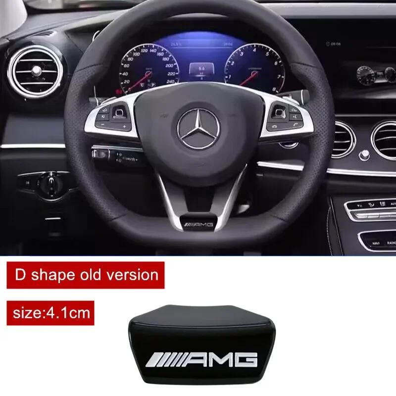 

Car Sticker 1X Car Steering Wheel Emblem for Mercedes benz W203 W204 W205 W176 W211 W212 W213 GLA GLC Interior Badge Decoration