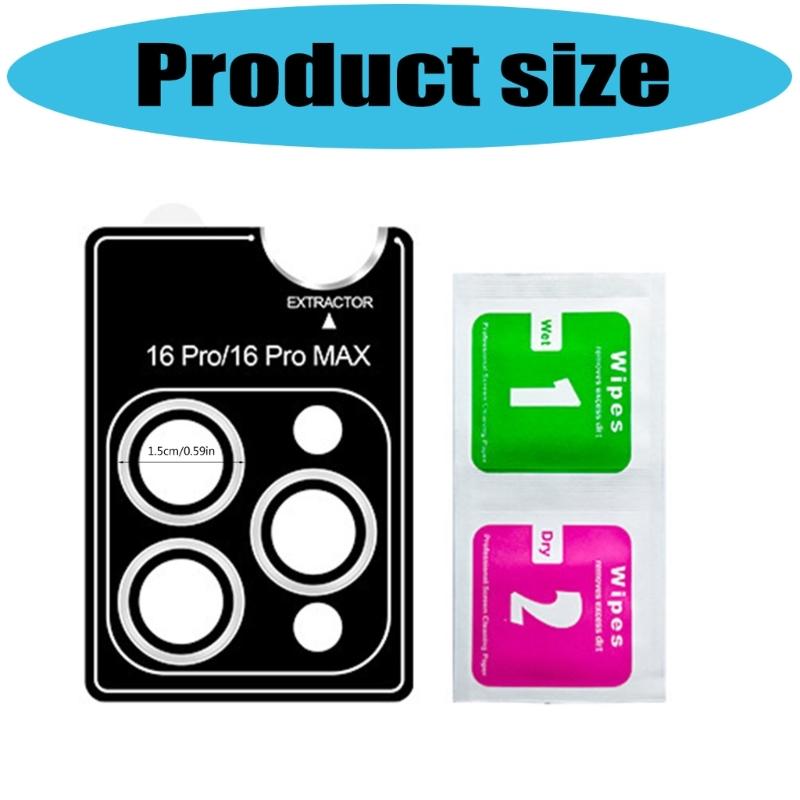 Tempered Glass Lens Guard Precisions Engineered Cut Fingerprint Resistant Coating for Phone 16 Series Camera