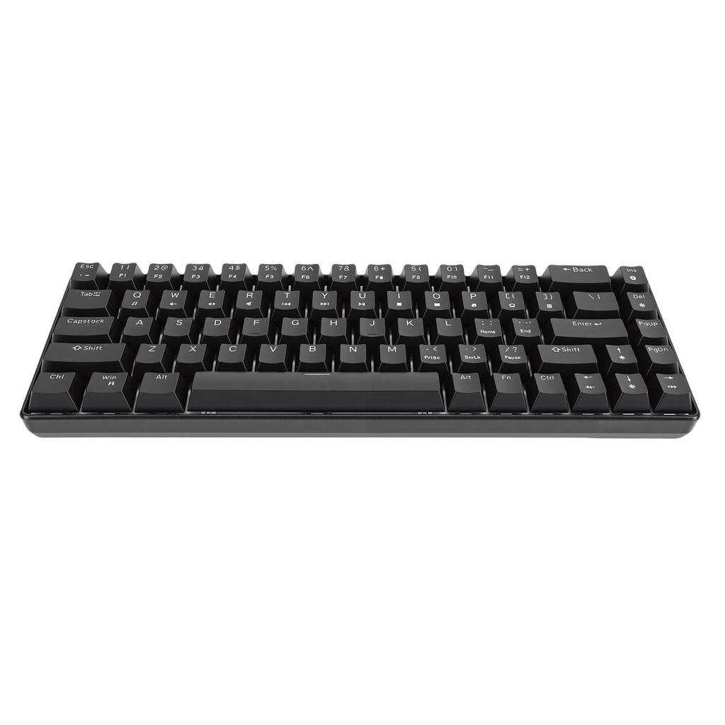 68 Tasten Mechanische Gaming-Tastatur RGB-Hintergrundbeleuchtet Hot-Swappable Kabelgebundene Tastatur Brauner Schalter für Computer