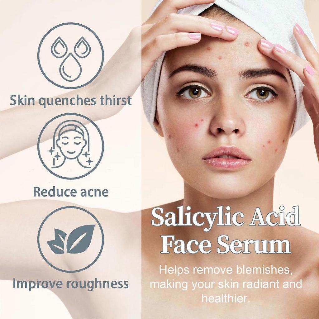Salicylic Face Serum, Face Serum with Salicylic Acid, Anti-imperfection Serum Contrasts Black Spots and Bruises, Face Serum Reduces Thin Lines